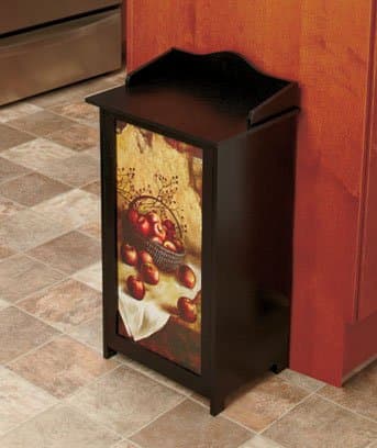 Wooden Trash Bins --- Apple