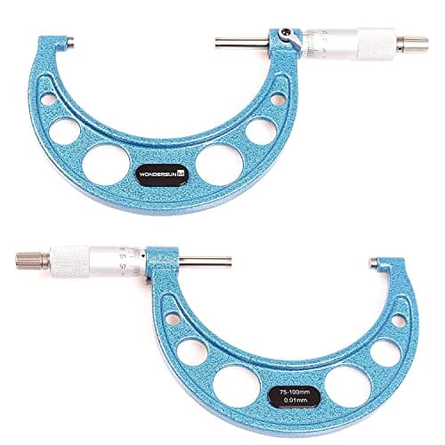 Outside Micrometer 3-4" Measuring Range,0.0001" Graduation for Machinists,Professional Precision Tool for Accurate Measurements