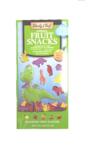 Daily Chef Animal Fruit Snacks, 60 Ounce