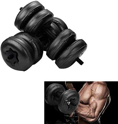 Basde Barbell Set of 2 Hex Rubber Dumbbell with Metal Handles, Pair of 2 Heavy Dumbbells Choose Weight, Cap Gym/Home Barbell Plates Body Workout (5lb, 10lb, 20 Lb, 30lb, 50lb)