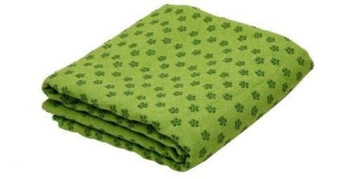 Yoga Towels Ultra Soft microfiber Anti-Slip PVC Plum Blossom Dots Yoga Mat Towel Green