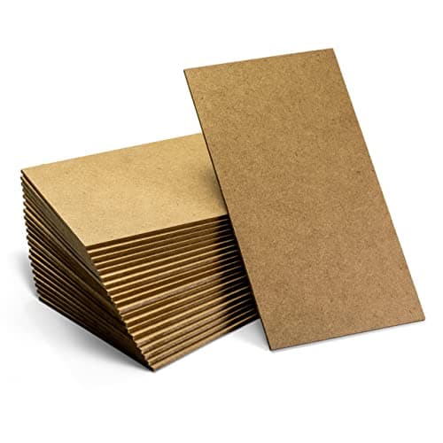 Officemate 5”x9” MDF Board for Crafts, Medium Density Fiberboard, Board 1/8 Inch Thick, Hardwood Board 20PK (83154)