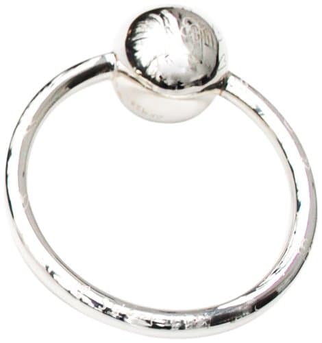 Loralin Design Sterling Silver Hand Engraved Baby Rattle, Girl