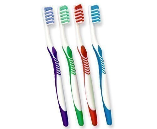 Dental Aesthetics UK 4 X Orthodontic Toothbrush (Set Of Four Colours) Single Ended Vtrim by Dental Aesthetics UK