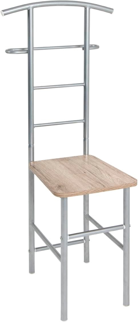 Möbel Valet Stand Aluminium Oak San Remo MDF Metal Dimensions W 46 cm x H 109 cm x D 46 cm Style: Modern