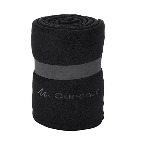 QUECHUA Fleece Blanket - Black