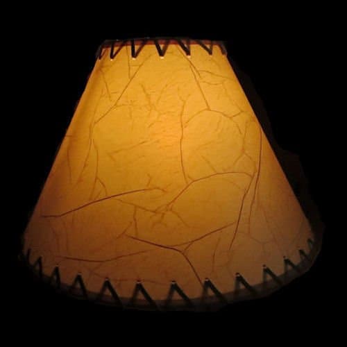 09 Inch Wide x 06 Inch High Crackled Rustic Lamp Shade