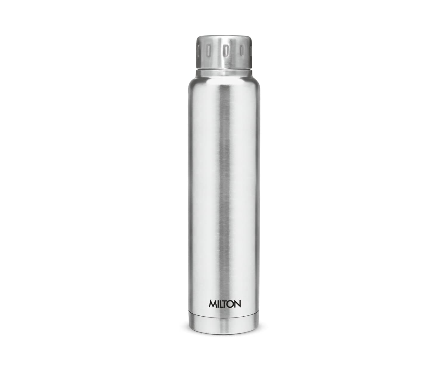 MILTON Thermos Insulated Water Bottle 25 oz (750 ml) Stainless Steel Double walled vacuum flask for 24 Hours Hot and Cold Drinks, Leak Proof for Travel, Office, Gym, Elfin 750 Silver