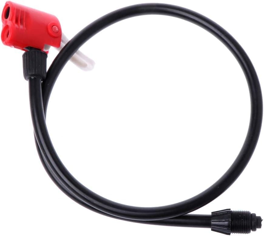 PurYupearl 1pc Black and red Bike Bicycle Handy Portable Air Pump Tire Inflator Replacement Hose Accessories,67cm,Indoor Bike Storage,Car Racks, Transportation and Storage