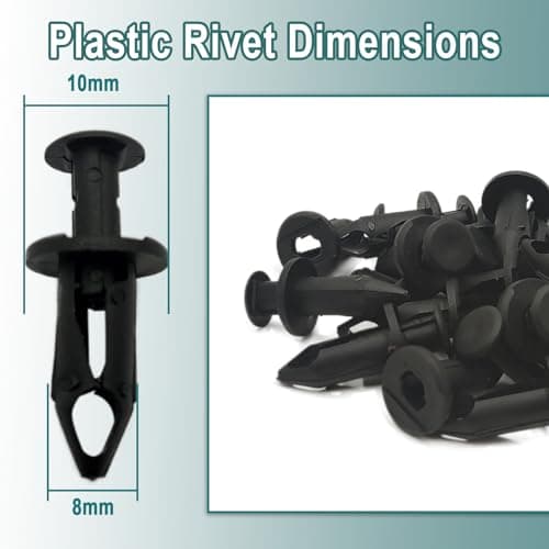 CFmoto Plastic Push Rivets for Uforce Zforce Cforce 400 500 600 800 950 1000,2022 CFMOTO 700CL-X 650NK 300NK, 9060-040310 (20 Pack))