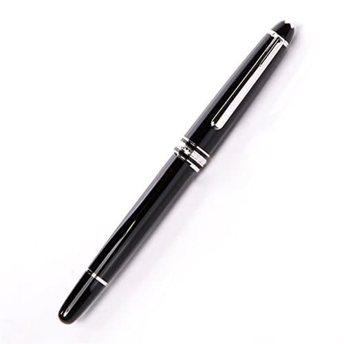 Montblаnc 163-Classique Platinum Silver Black Rollerball Ballpoint Pen (2865)