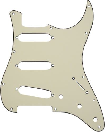 MIJ Pickguard for Stratocaster '62 Aged White 3Ply fa-pg-st62-aw3