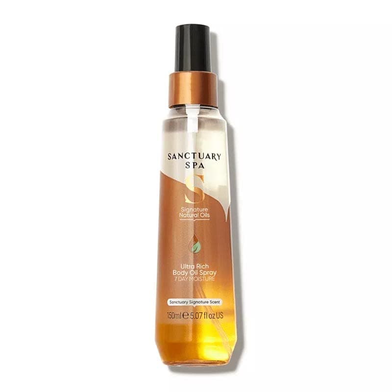 Sanctuary Spa Body Oil Spray, 4 Day Moisture Body Moisturiser, with Olive Oil and Shea Butter, Vegan and Cruelty Free, 250 ml