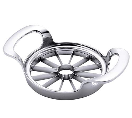 12 Slices Extra Large Apple Cutter, Stainless Steel Ultra-Sharp Apple Slicer and Corer, Pitter, Apple Divider Up to 4 Inches Fruit (Upgraded)