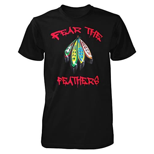 The Jung Chicago Fear The Feather Men's T Shirt (XL) Black