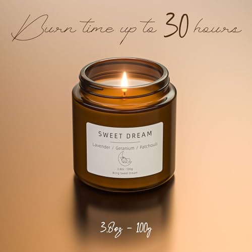 30th Birthday Gifts for Women, BOYUJK Sleep Candles Gift Lavender Scented Set Anxiety, Promotes Sleep, Chamomile Relieves Stress, Relaxation 3.5 ounce