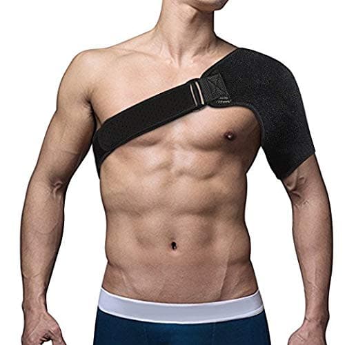 Jarchii Rotator Cuff Yosoo Shoulder Brace Shoulder Brace, Shoulder Wrap, 31'' to 51'' Adustable Left or Right Shoulder Pad Hot Cold Therapy Shoulder Support Brace for Rotator Cuff