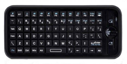 iPazzPort Bluetooth Mini Wireless Keyboard for Apple TV with Gyroscopic Mouse and Built In Sleeve for Apple TV Remote Control