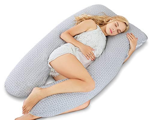 Pregnancy Pillow, Maternity Body Pillow with Jersey Cotton Cover