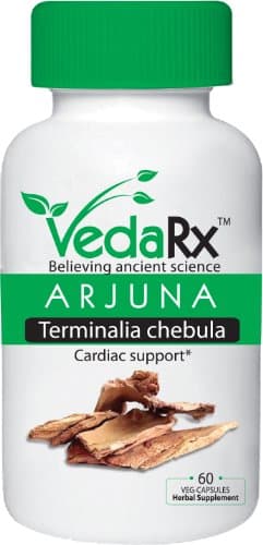 Vedarx -ARJUNA (Terminalia Chebula) Vegetarian Capsules, 500mg