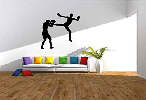 Kick Boxing Kickboxers Vinyl Wall Decal Sticker By LKS Trading Post