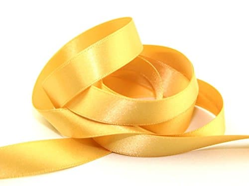 Berisfords 10mm Double Faced Satin Ribbon 678 Honey Gold - per 20 metre roll