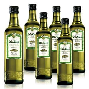 Olio Carli Extra Virgin Olive Oil. Six Half Liter (17oz.) Bottles.