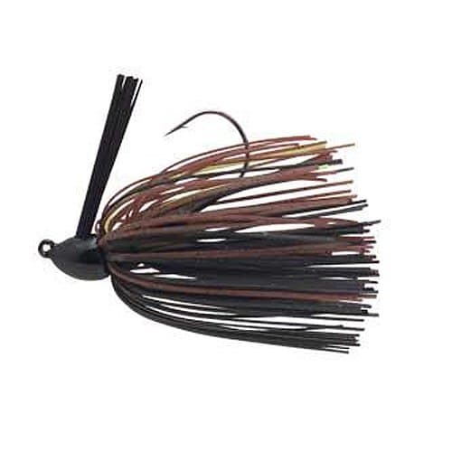 Booyah Baits Baby Boo Jig Fishing Lure - Black/Brown/Chartreuse