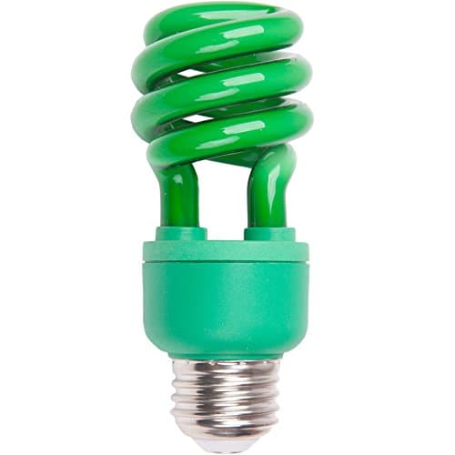 13-watt (60w) Medium Base Green Decorative CFL Bulb