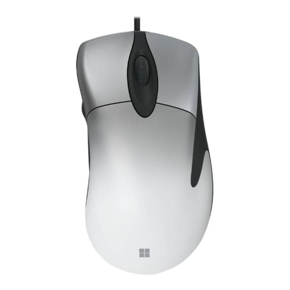 Pro IntelliMouse Wired USB Mouse – Shadow White, Ergonomic Right-Handed Design, Optical Sensor, Scroll Wheel, Adjustable DPI, 5 Programmable Buttons, PC Laptop
