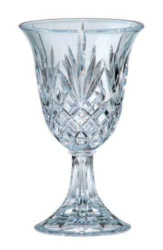 St. George Crystal Pineapple Chalice Hurricane Candleholder 2-Pack