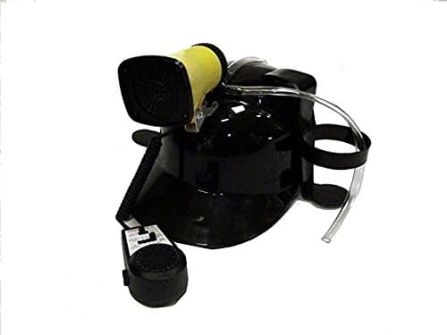 Techtron International Black Drinking Helmet with Mic and Siren 7 Different Sounds
