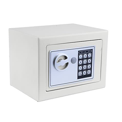 Digital Electronic Safe Security Box Fireproof Wall-Anchoring Safe Deposit Box for Money Jewelry Cash Batteries