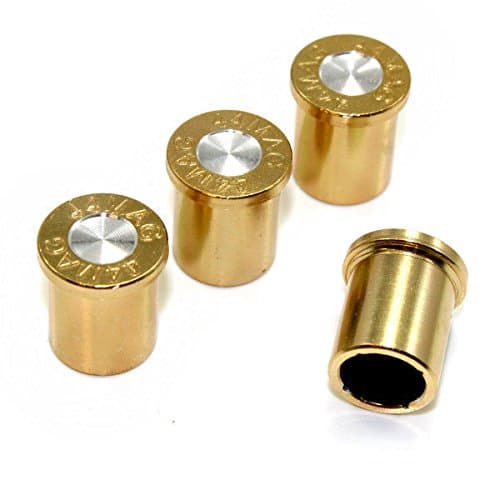 44 Mag Bullet Tire/Wheel Air Stem Valve Caps Set for car-truck-hot rod-bike
