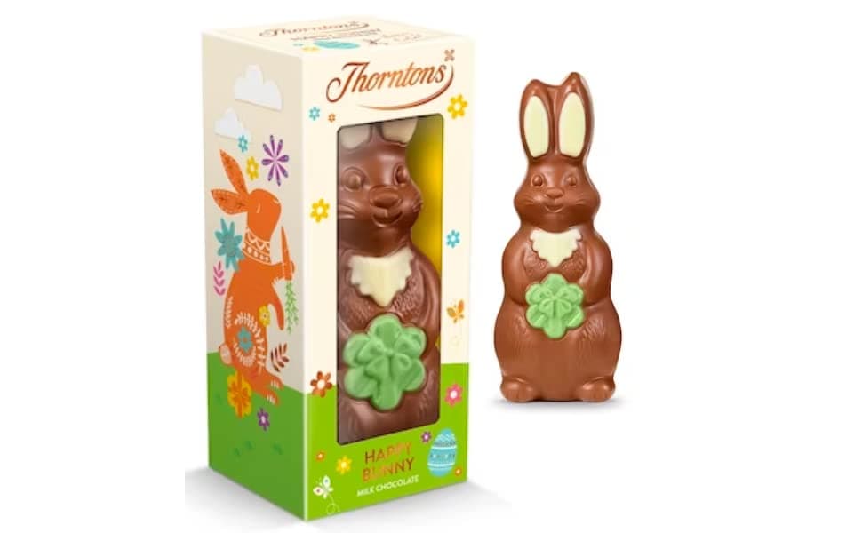 Thorntons easter egg - thorntons chocolate bunny - milk chocolate easter bunny for kids and adults with egg hunt kit (170g)