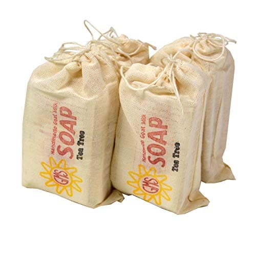 Goat Milk Soap - TEA TREE. Antibacterial, Acne Soap. All-Natural, Handmade by Goat Milk Stuff. Bars 5 oz. each, 4 Count