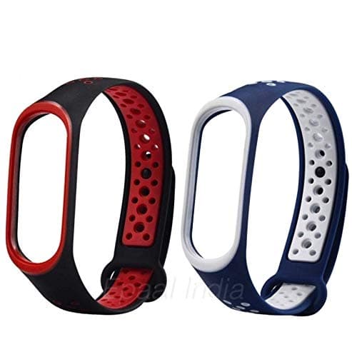 Epaal Sports Strap for Mi Band 4 / Mi Band 3, Silicone Material, One Size