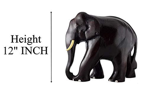 Elephant Wooden showpiece - Acacia Wood (Handmade) (12 INCH)