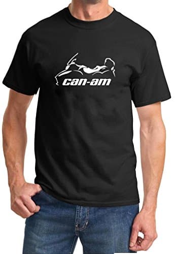 Can Am Spyder Roadster RT Classic Motorcycle Outline Design Tshirt 3XL Black