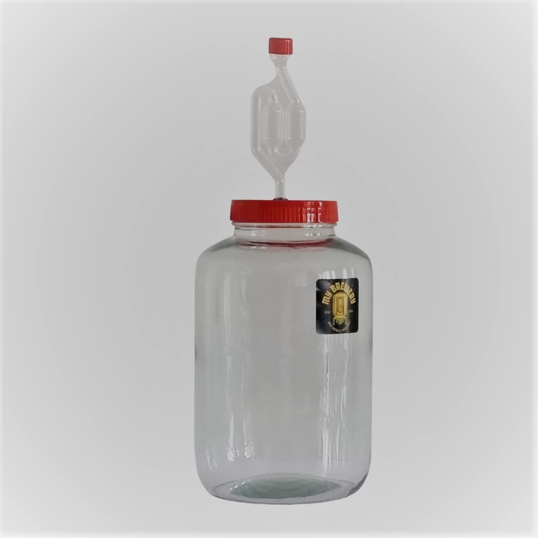 4000ml Glass Fermenter with Airlock and Grommet, AIRTIGHT for fermentation (4 Litre)
