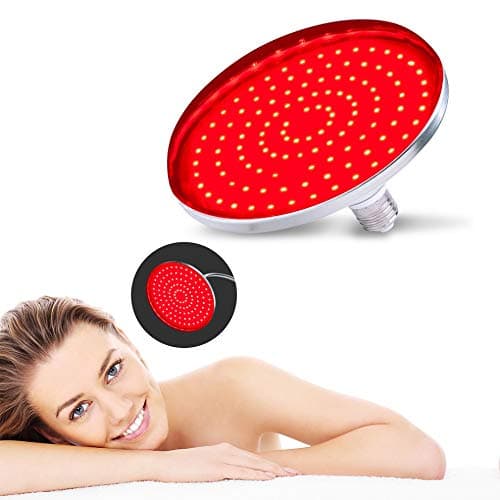 Red Light Therapy, Serfory LED Light Therapy Bulb 660nm for Skin Care Pain Relief with Improve Sleep Blood Circulation 7.5 Inch