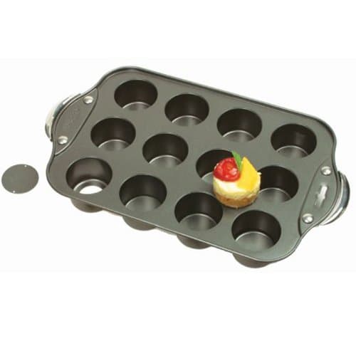 Norpro Nonstick Mini Cheesecake Pan with Handles, 12 count