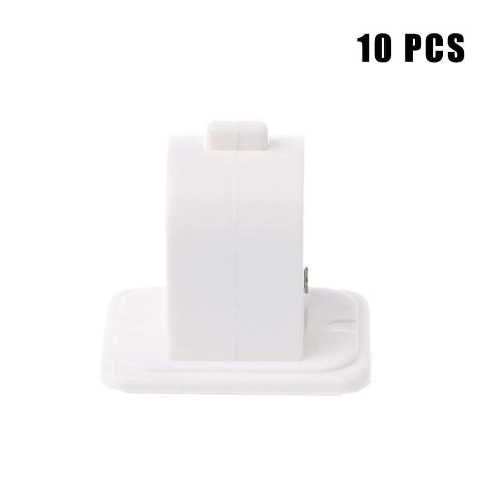 Sortim Curtain Rod Holder, 2/8 PCS Self Adhesive Hooks Curtain Rod Bracket Pole,Towel Rod Drapery Hook Holders Curtain Pole Wall Brackets & Fixings Rod Holder