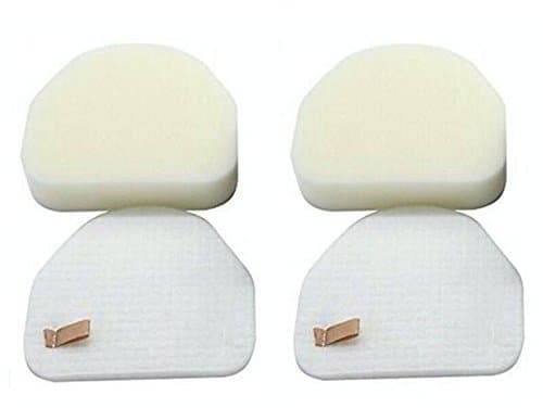 Tosva 2 Sets NV450 Foam & Felt Filter Kit for Shark Rocket Professional Upright NV480 Vacuum Filter Sponge Foam Fit Shark Rocket NV450 Part # XFF450