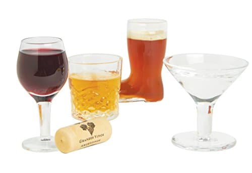 Barbuzzo Mini Cocktails (Set of 4) - Fun shot glasses that are miniature versions of your favorite barware glasses and make great conversation starters