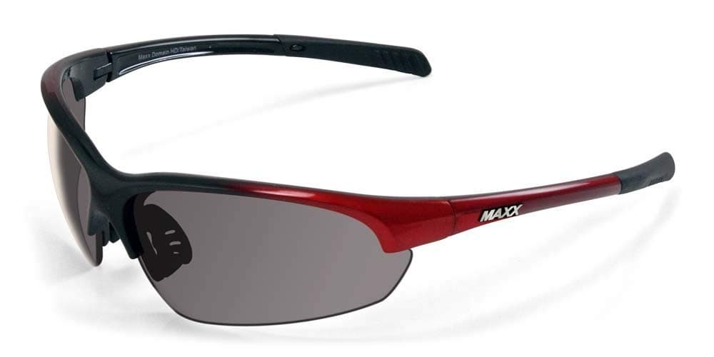 2017 Maxx Sunglasses TR90 Maxx Domain Red Polarized Smoke Lens