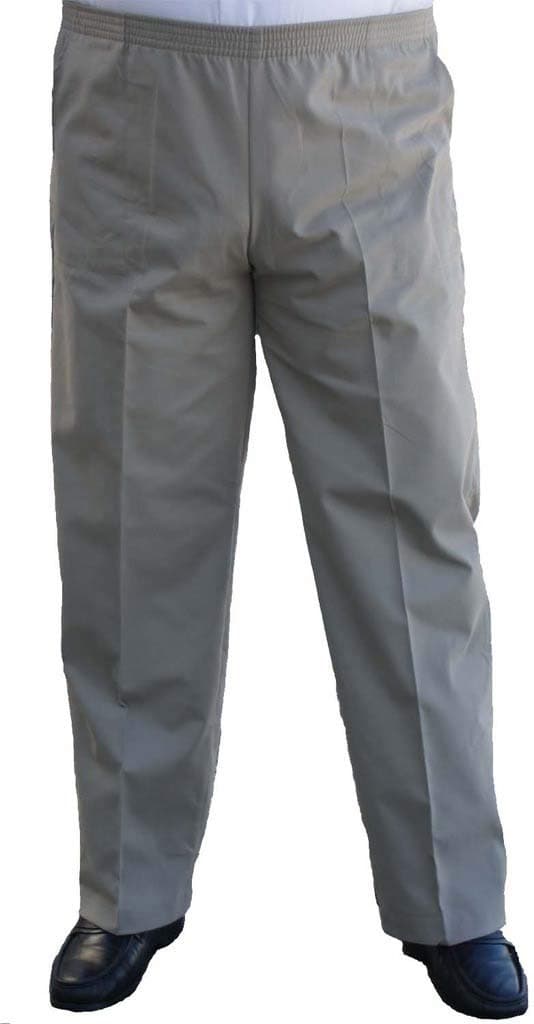 CK Sportswear The Senior Shop Men's Full Elastic Waist Twill Pull On Pants L/32 Khaki
