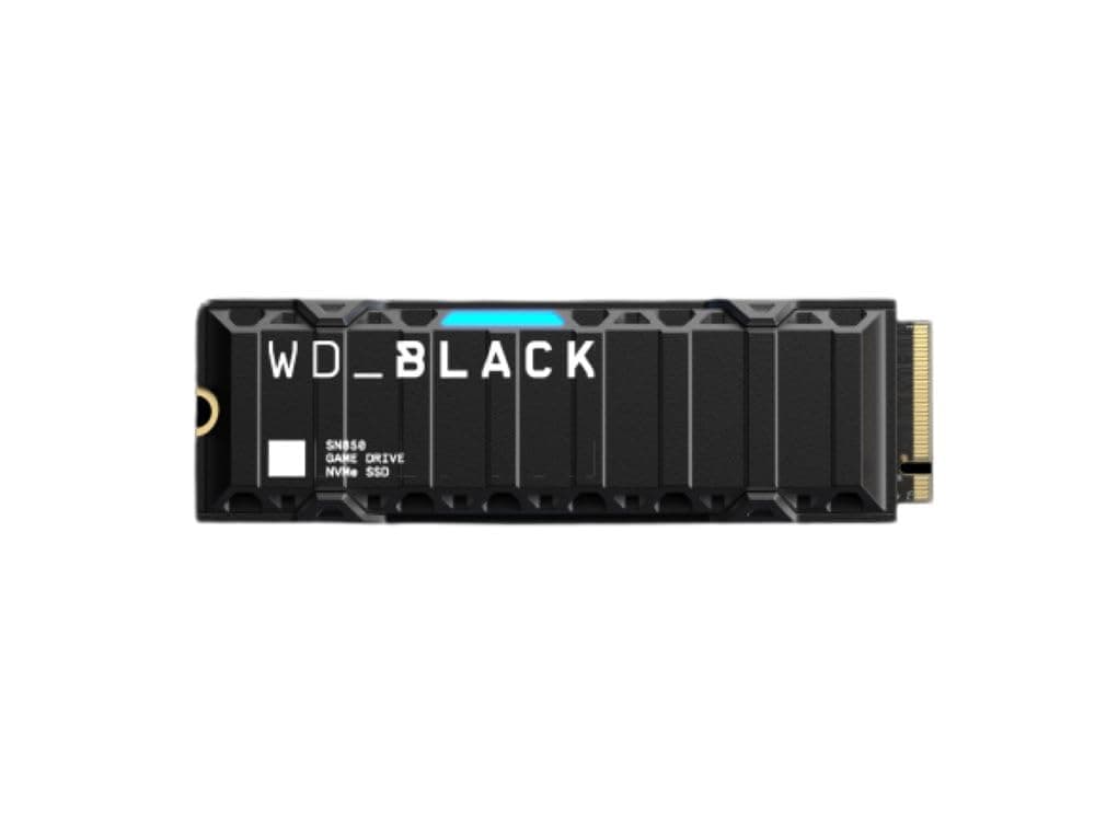 Western Digital 2TB SN850 NVMe SSD for PS5 Consoles Solid State Drive with Heatsink - Gen4 PCIe, M.2 2280, Up to 7,000 MB/s - WDBBKW0020BBK-WRSN