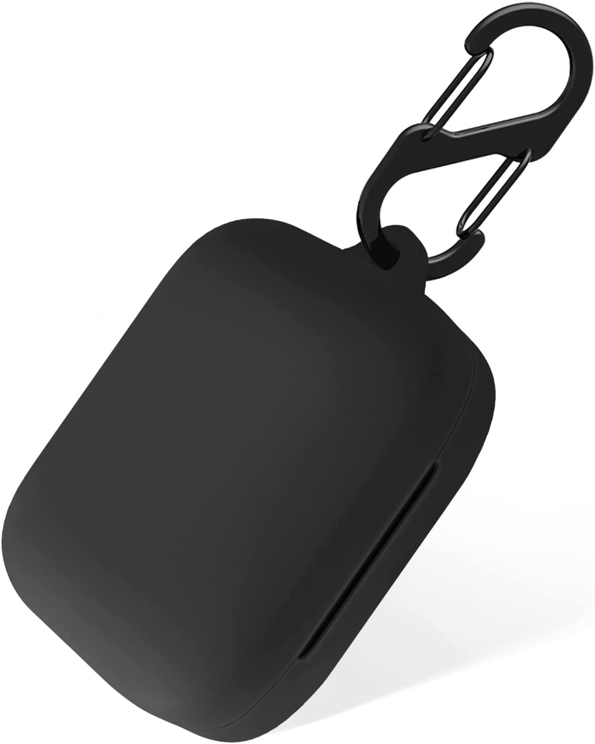 Protective Silicone Case with Keychain Compatible with OnePlus Buds Pro 2 (Black)