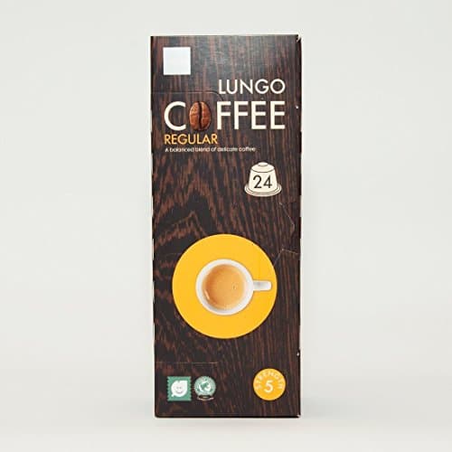 24 Nespresso Compatible Espresso Coffee Capsules - Dutch Coffee (Lungo Regular)